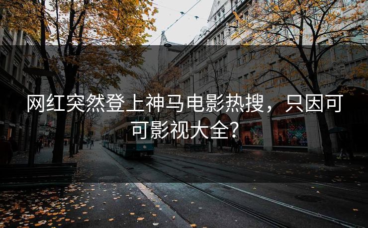 网红突然登上神马电影热搜，只因可可影视大全？