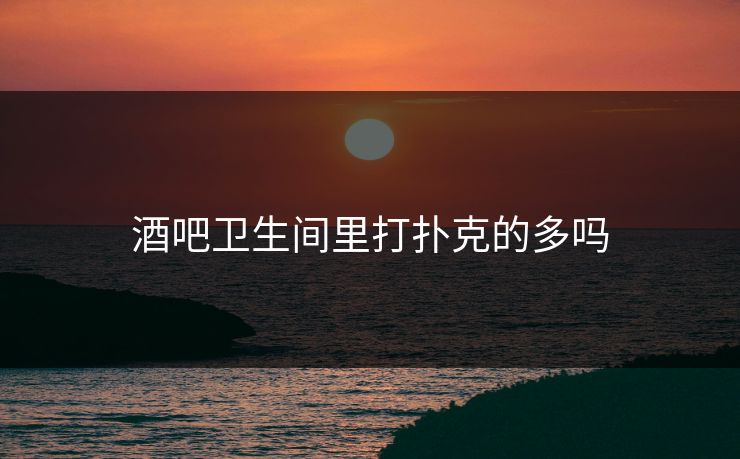 酒吧卫生间里打扑克的多吗