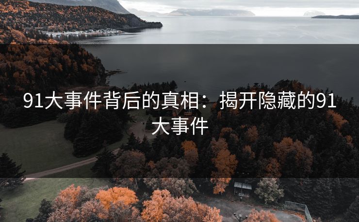 91大事件背后的真相：揭开隐藏的91大事件